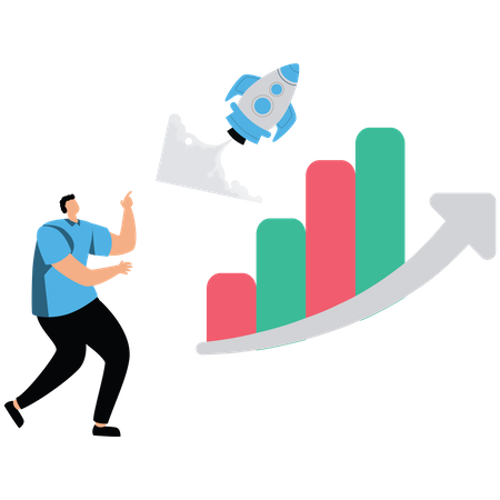 Boost sales and increase profit  Illustration