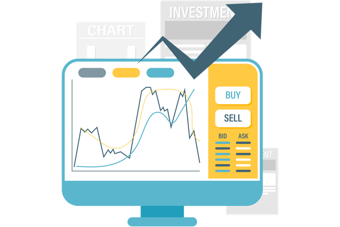 Börse und Handel  Illustration