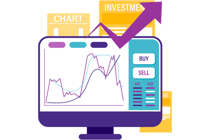 Börse und Handel  Illustration