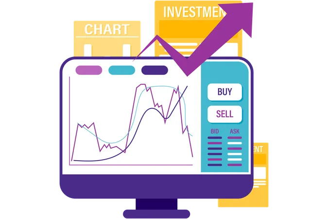 Börse und Handel  Illustration