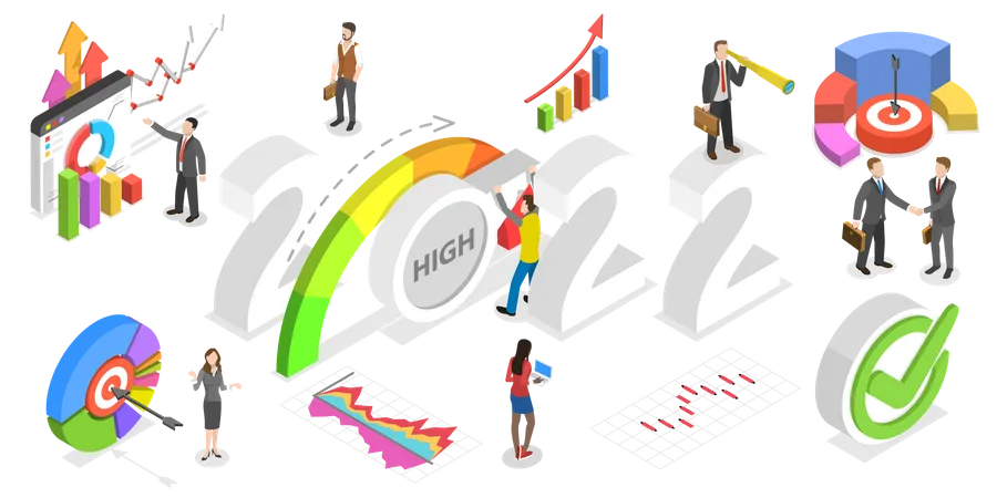 Aktienmarkt des Jahres 2022  Illustration