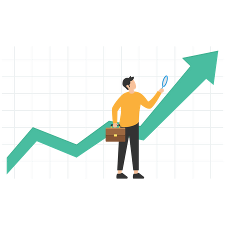 Analyse der Börsendaten  Illustration