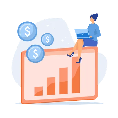 Investitionen an der Börse  Illustration