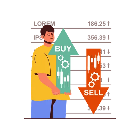 Börseninvestor  Illustration