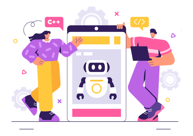 Bot Creation  Illustration