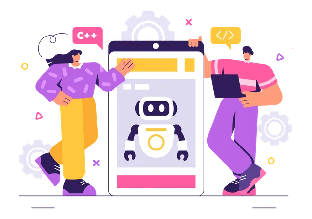 Bot Creation  Illustration