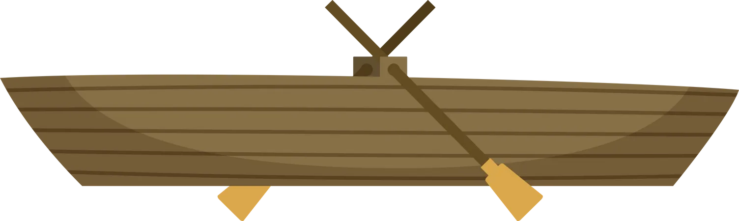 Bote de remos  Ilustración