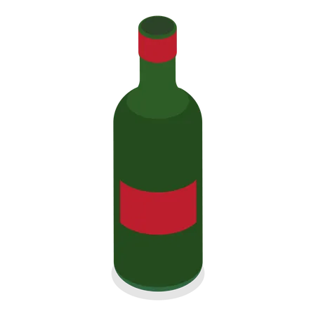 Botella de alcohol  Ilustración