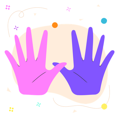 Both Hands Illustration