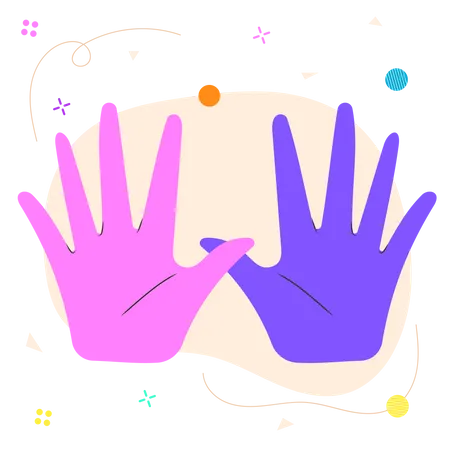 Both Hands Illustration