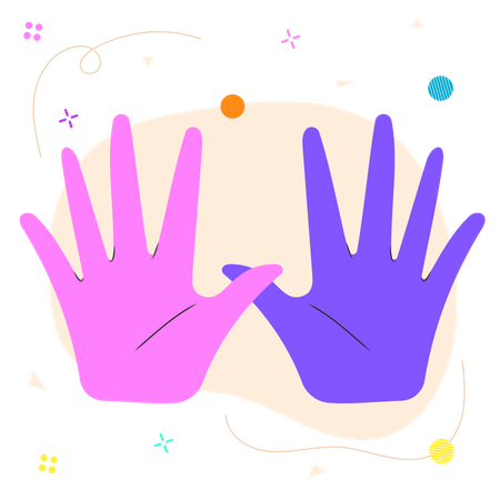 Both Hands  Illustration