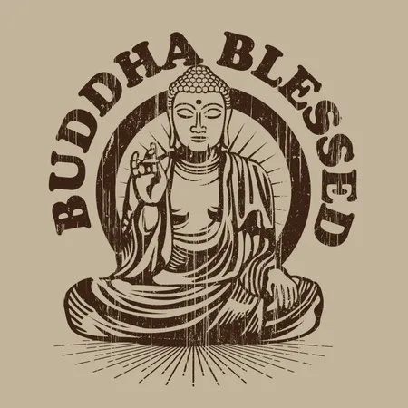 Bouddha béni  Illustration