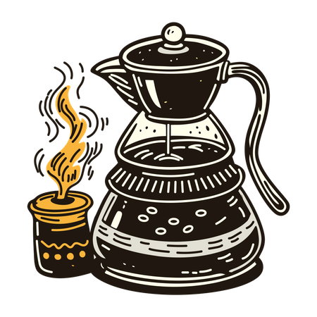 Bouilloire à expresso  Illustration