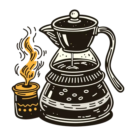 Bouilloire à expresso  Illustration