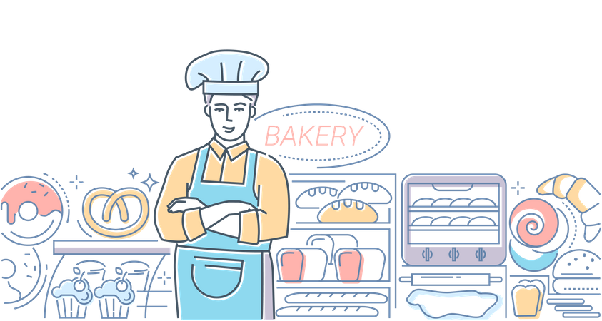 Boulangerie  Illustration
