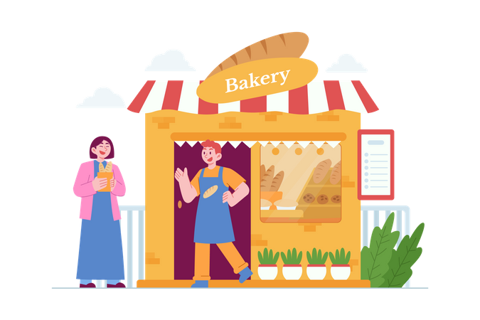 Boulangerie  Illustration