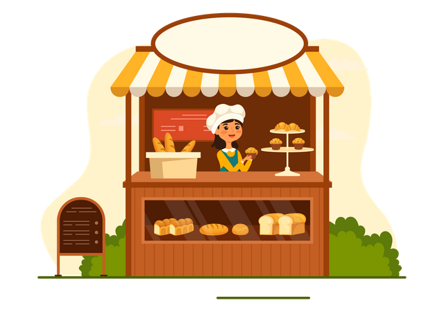 Boulangerie  Illustration