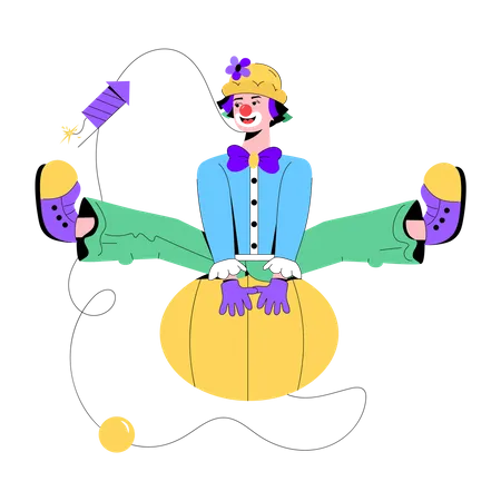 Bal de clown  Illustration