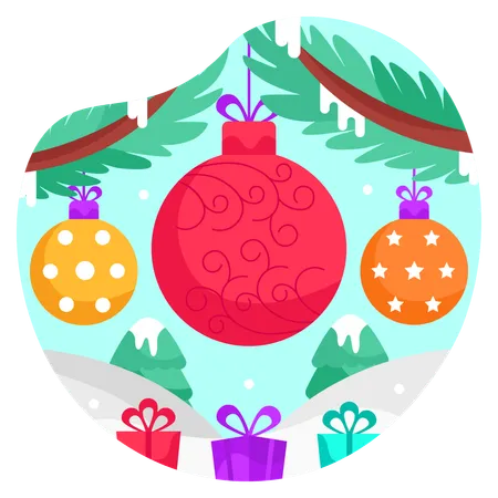 Boule de Noel  Illustration