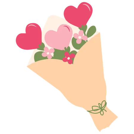 Bouquet de la Saint-Valentin  Illustration