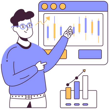 Stock trading  Illustration