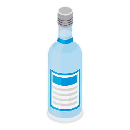 Bouteille d'alcool  Illustration