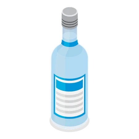 Bouteille d'alcool  Illustration