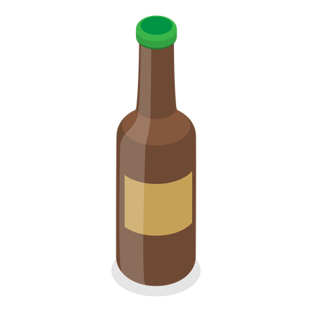 Bouteille d'alcool  Illustration