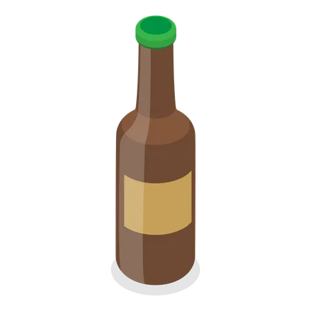 Bouteille d'alcool  Illustration