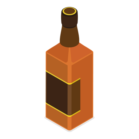 Bouteilles d'alcool  Illustration