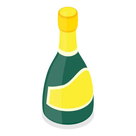 Bouteilles d'alcool  Illustration