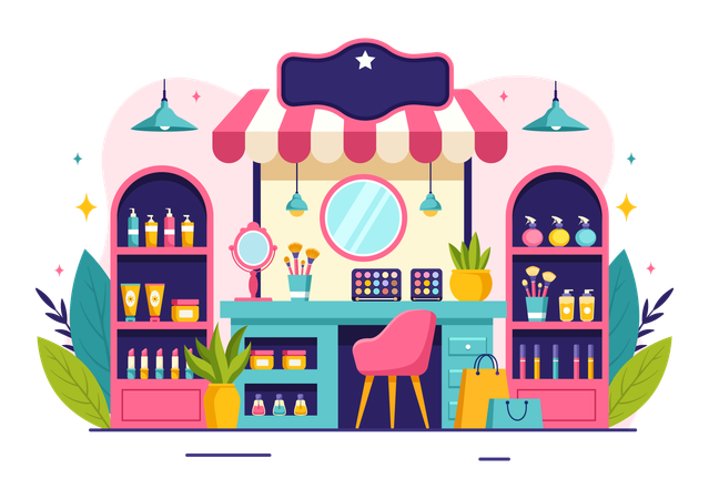 Tienda de cosméticos  Illustration