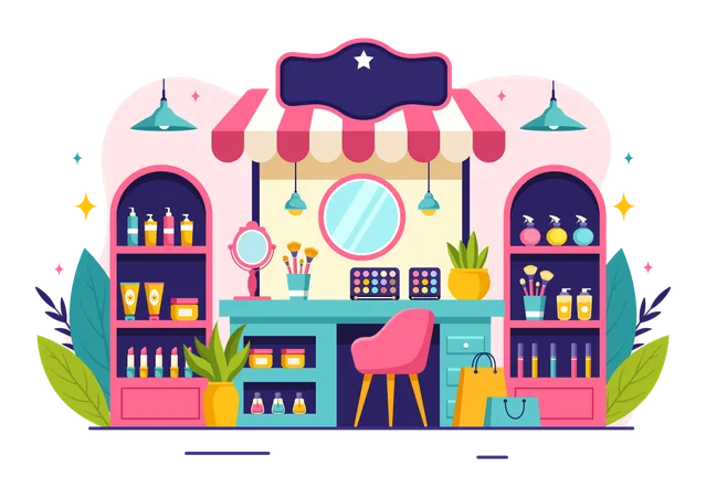 Tienda de cosméticos  Illustration