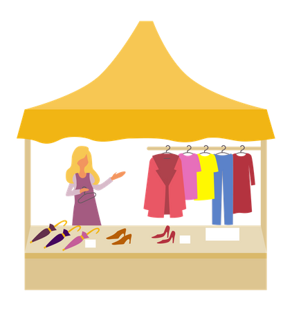 Boutique de mode  Illustration