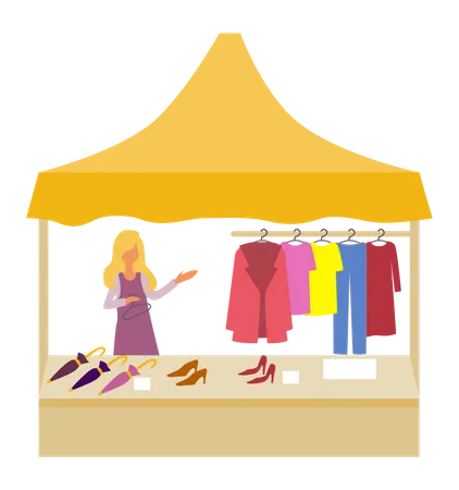 Boutique de mode  Illustration