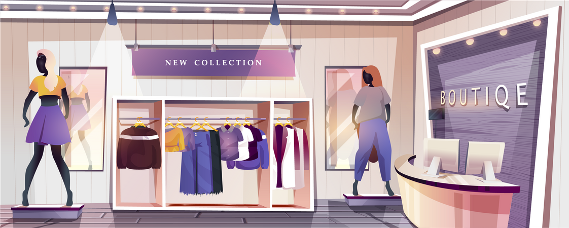 Boutique shop  Illustration