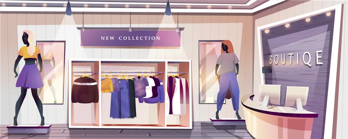 Boutique shop  Illustration