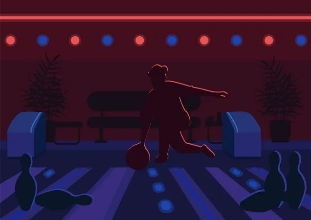 Bowling alley  Illustration