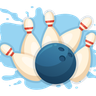 illustration bowling game