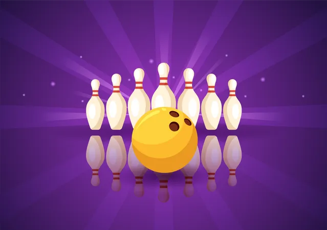 Bowling Game  Illustration