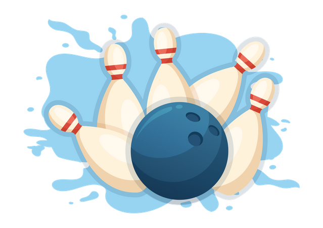 Bowling Game  Illustration