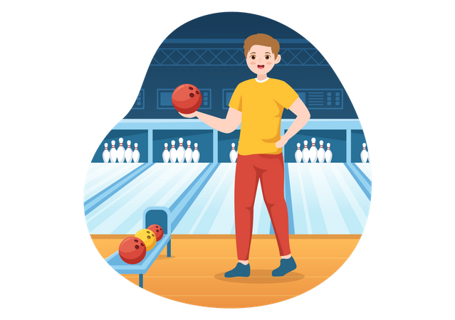 Bowling Game  Illustration