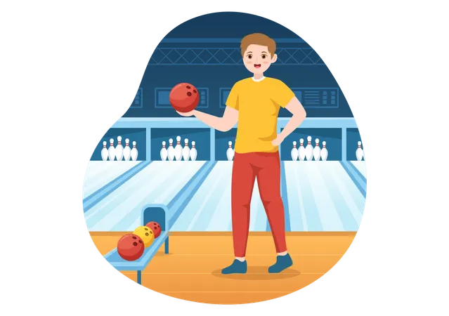 Bowling Game  Illustration