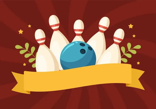 Bowling sport Illustration