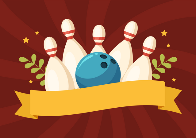 Bowling sport  Illustration