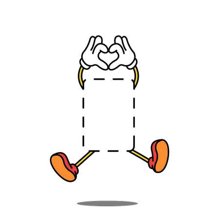 Box Empty jump  Illustration