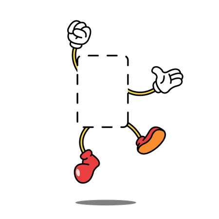 Box Empty jumping  Illustration