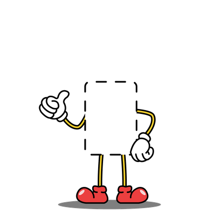Box Empty Show Thumbsup  Illustration