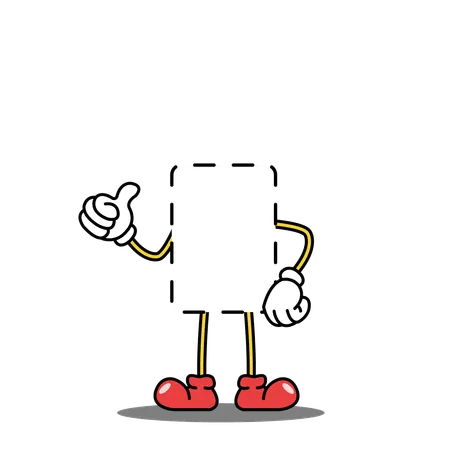 Box Empty Show Thumbsup  Illustration