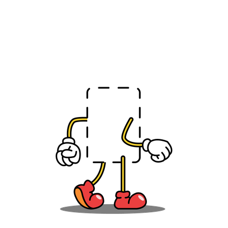 Box Empty Walk  Illustration